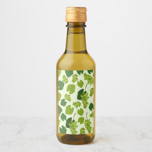 Grapes and Grape Leaves Pattern    Wine Label