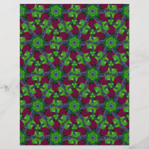 Grapes and Leaves Lg Any Colour Scrapbook Paper