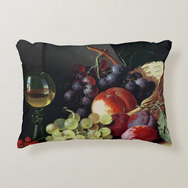 Grapes and plums decorative cushion (Front)