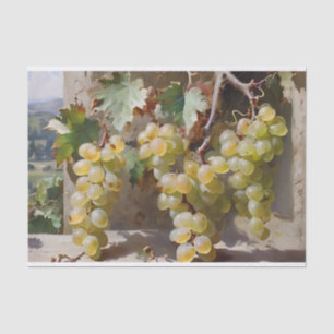 Grapes and Vines Watercolor Decoupage Tissue Paper