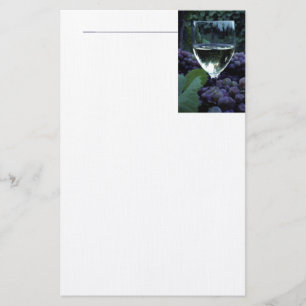Grapes And Wine Stationery