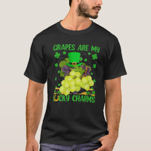 Grapes Are My Lucky Charms Grapes Fruit St. Patric T-Shirt