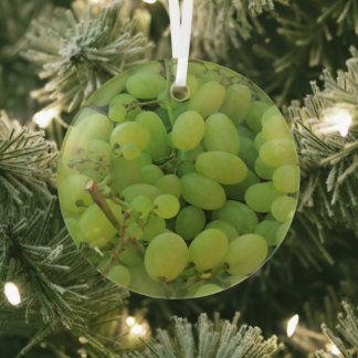 Grapes at a Provencal market Glass Tree Decoration