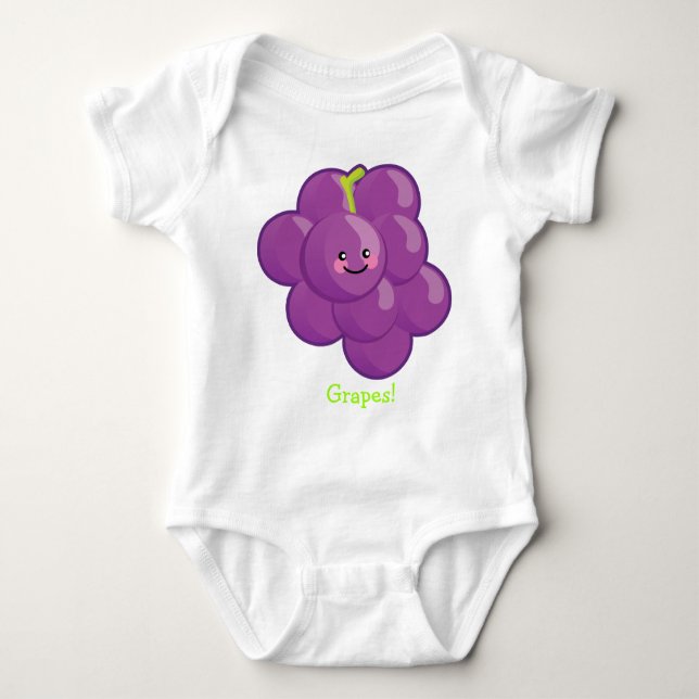 Grapes! Baby Bodysuit (Front)