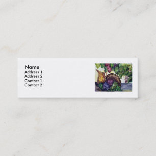 Grapes & Brass Pitcher Mini Business Card