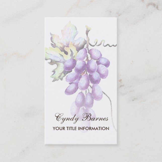 Grapes Business Card (Front)