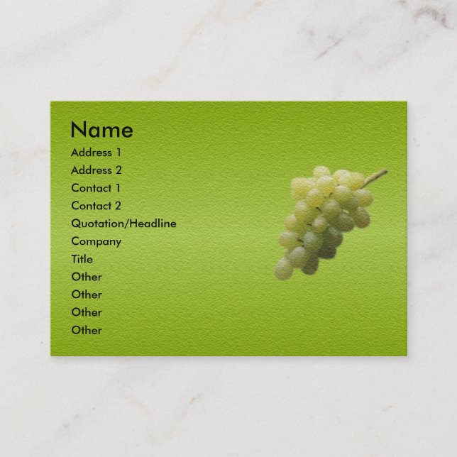 Grapes Business Card (Front)