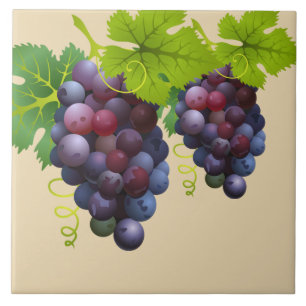 Grapes Ceramic Tile