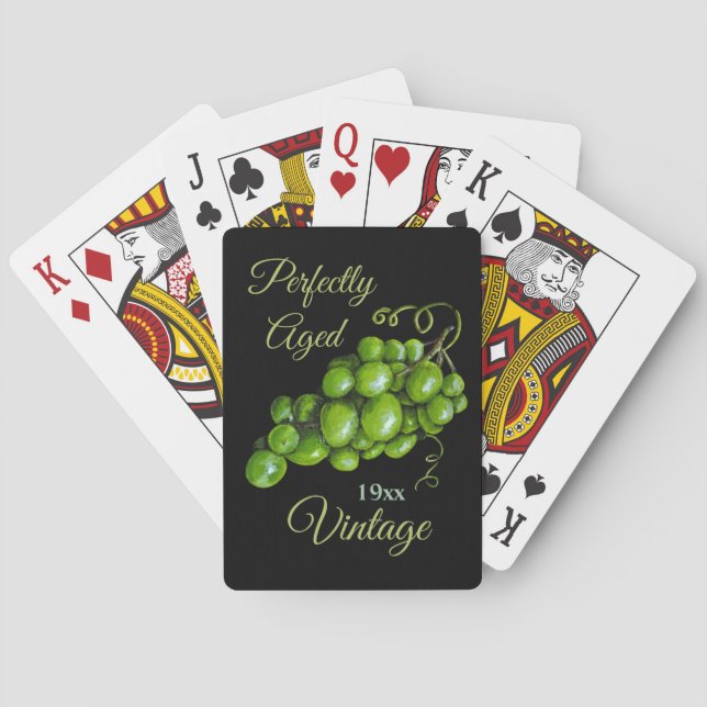 Grapes Classic Playing Cards (Back)