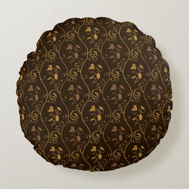 Grapes décor round cushion (Front)