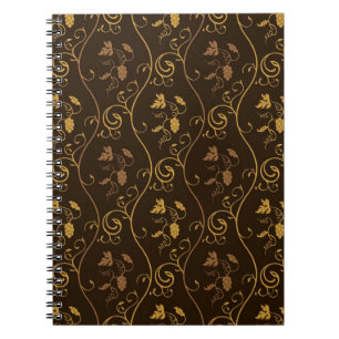 Grapes décor spiral notebook