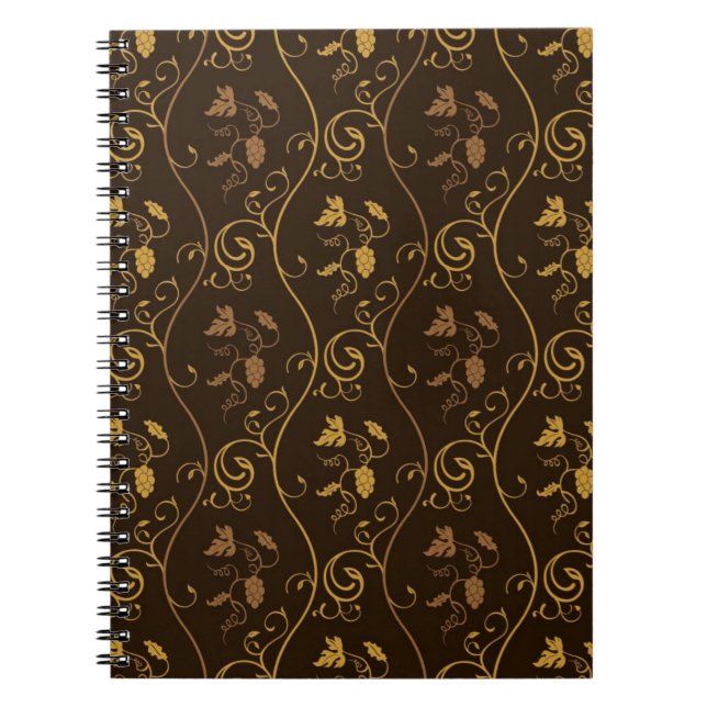 Grapes décor spiral notebook (Front)