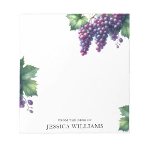 Grapes From The Desk Of Notepad