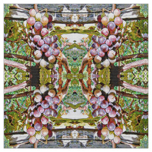 Grapes.Fruit vitrage. Fabric