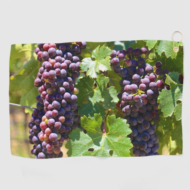 Grapes Golf Towel (Horizontal)