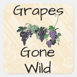Grapes Gone Wild Sticker