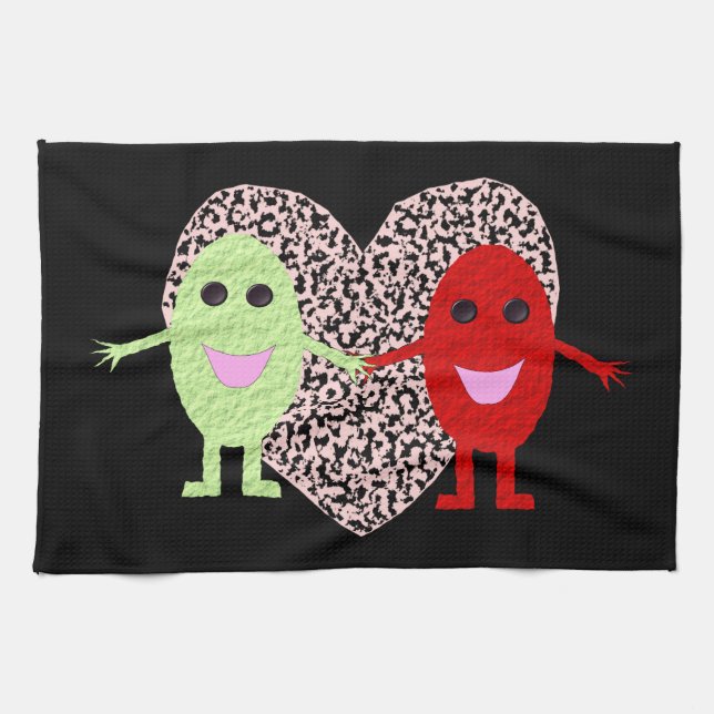 Grapes in Love Kitchen Towel (Horizontal)