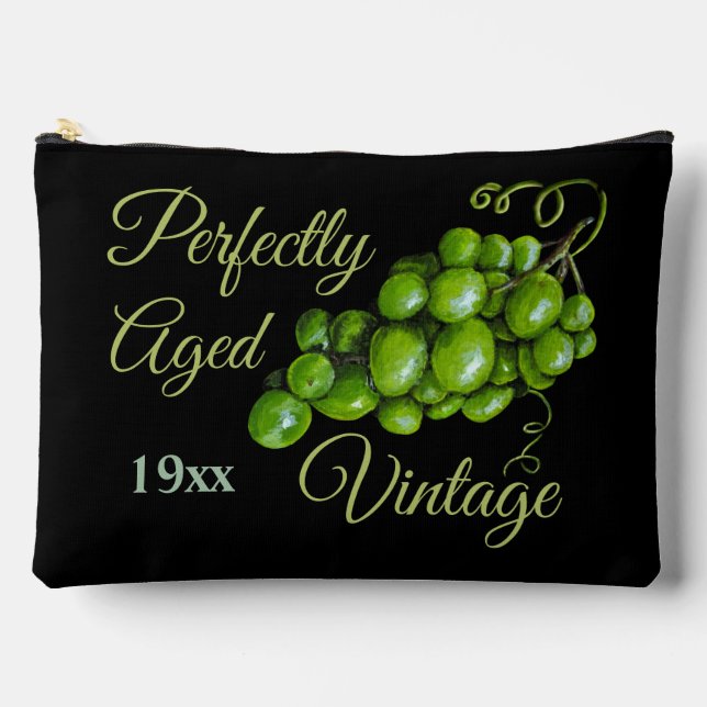 Grapes Large Cosmetic Bag (Front)