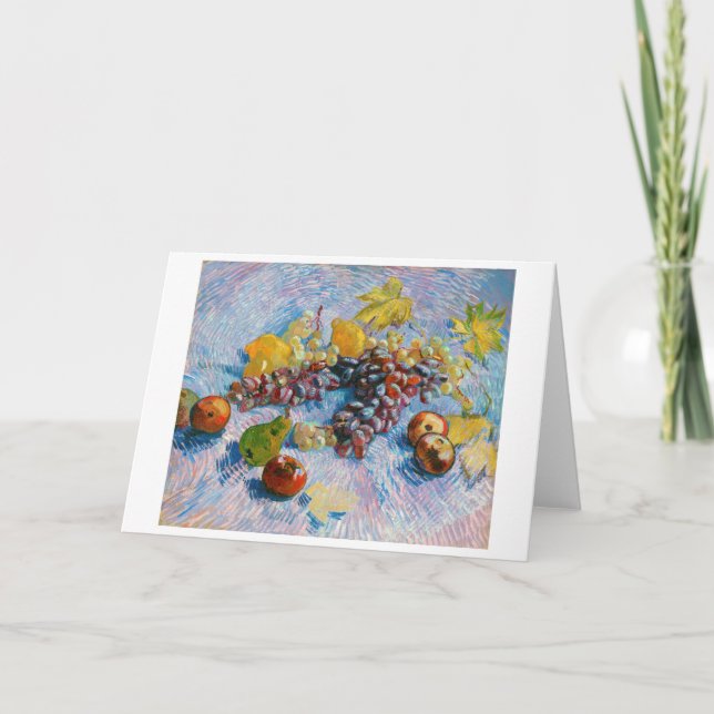 Grapes, Lemons, Pears, and Apples, Van Gogh Card (Front)