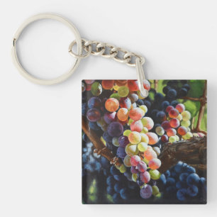 Grapes of Abundance for Wine Lovers & Wineries Key Ring
