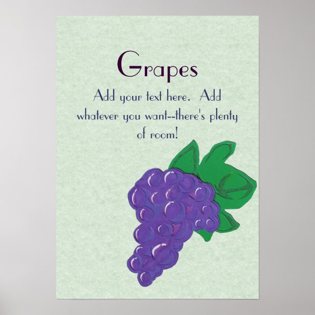 Grapes Poster (Front)
