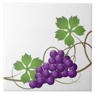 Grapes Print Tile