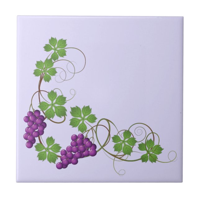 Grapes Print Tile (Front)