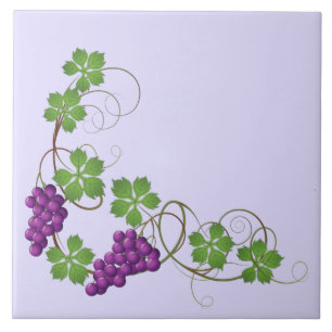 Grapes Print Tile