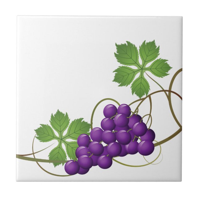 Grapes Print Tile (Front)