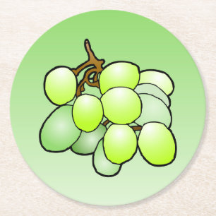 Grapes Pulp board coaster