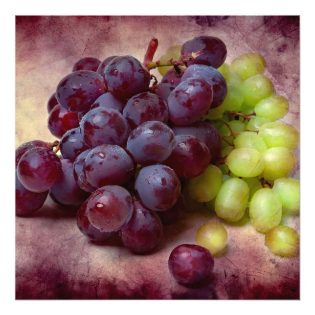 Grapes Red And Green Photo Print (Front)