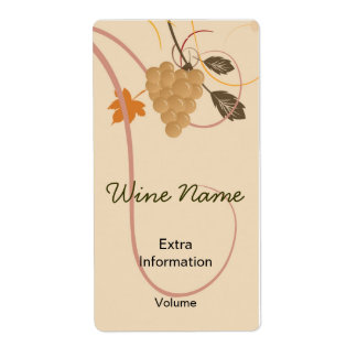 Grapes Retro Wine Label With Kisses