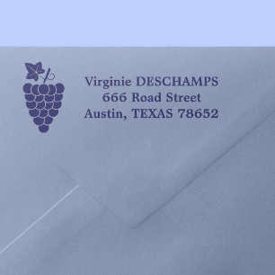 Grapes Return Address Self-inking Stamp