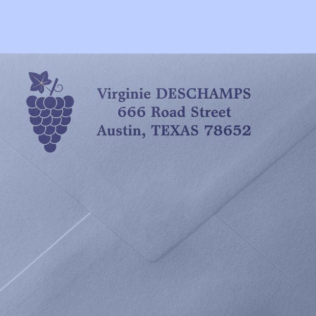 Grapes Return Address Self-inking Stamp (Grapes Return Address Self-inking Stamp)