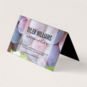 Grapes Sommelier Business Card