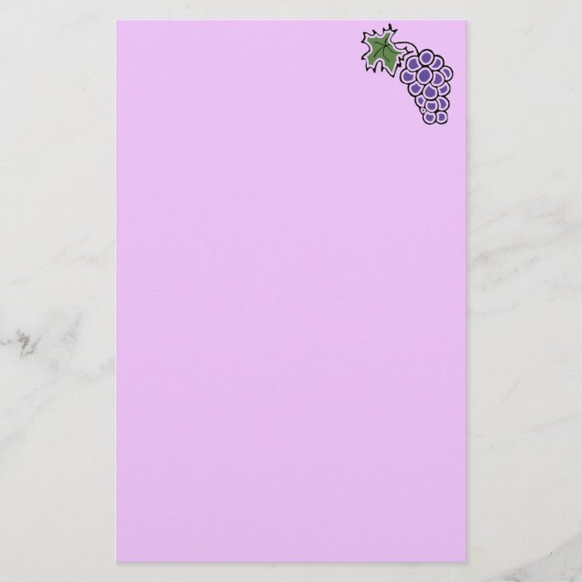 Grapes Stationery (Front)