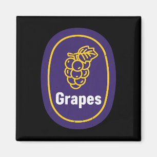 Grapes Sticker Costume Kids Grapes Fruit Matching Magnet