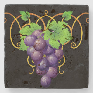 Grapes Stone Coaster