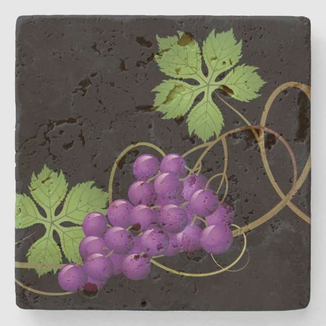 Grapes Stone Coaster (Front)
