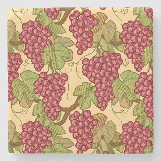 Grapes Stone Coaster (Front)