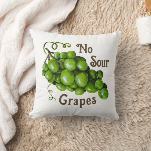 Grapes Throw Pillow