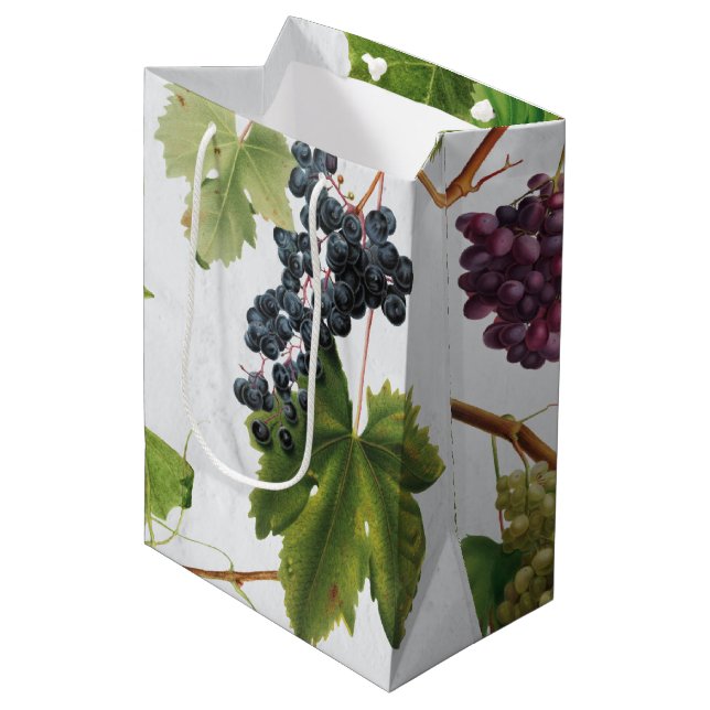 Grapes Vineyard Mediterranean Greek Island  Medium Gift Bag (Front Angled)