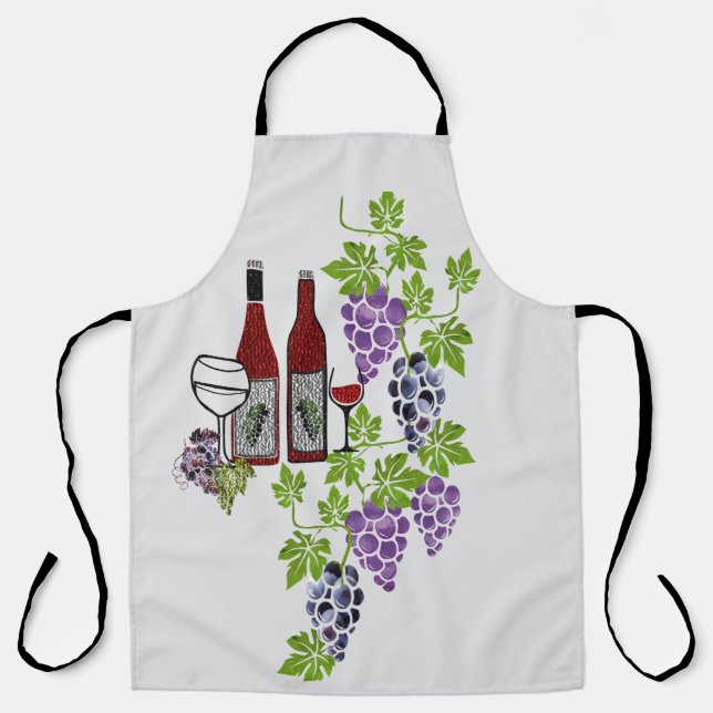 Grapes & Wine Apron (Front)