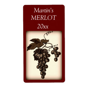 Grapes Wine Label
