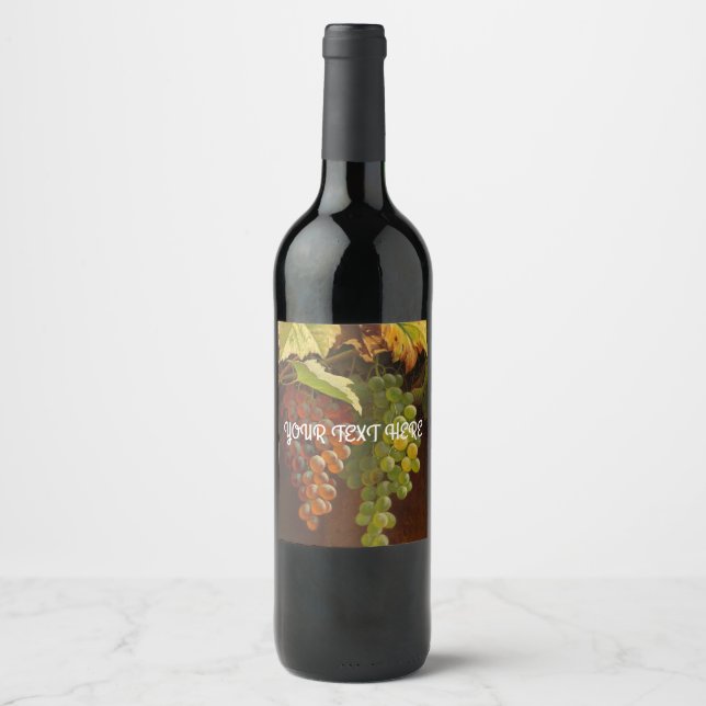 Grapes wine label (Front)