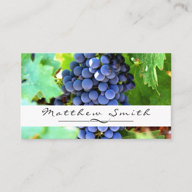 Grapes Winery Business Card (Front)