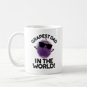 Grapest Dad In The World Funny Fruit Pun Coffee Mug