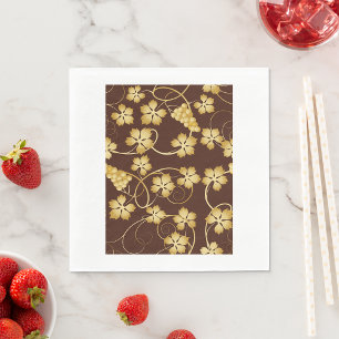 Grapevine Background Paper Napkins