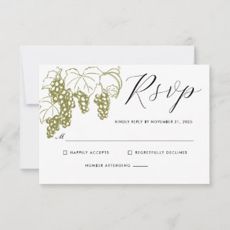Grapevine Elegant RSVP Vineyard Italy Wedding