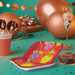 Grapevine Paper Plate